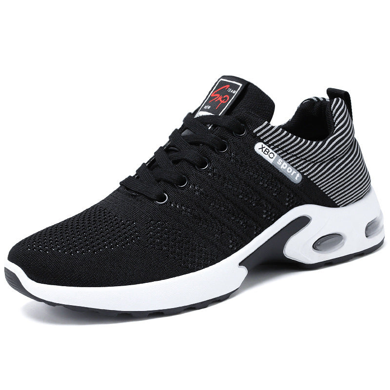 Fashion Mesh Shoes With Striped Design Men Outdoor Breathable