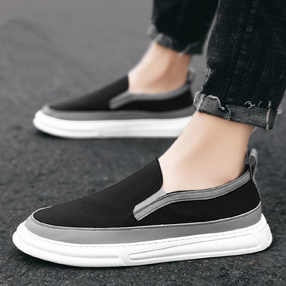 Men Sneakers Casual Breathable Light Loafers Men Black Gray