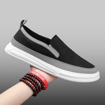 Men Sneakers Casual Breathable Light Loafers Men Black Gray