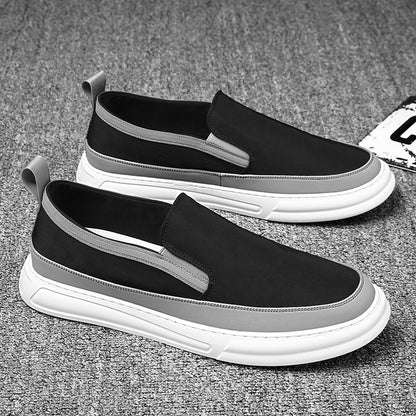 Men Sneakers Casual Breathable Light Loafers Men Black Gray