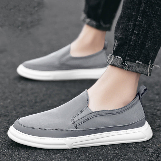 Men Sneakers Casual Breathable Light Loafers Men Black Gray